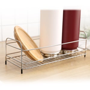 국산 스텐 소형 1단 주방 싱크 선반 컵 텀블러 식기 틈새 건조대