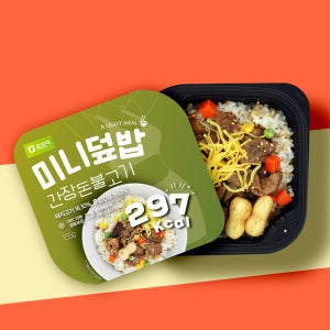 포르미 미니덮밥 단품 1박스 30개입 냉동 도시락 직장인 점심 간장돈불고기