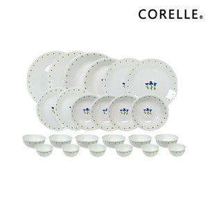 코렐 그릇 리틀블루 6인세트A 26P