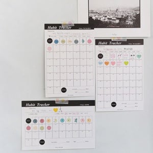 목표 달성표 해빗 골 갓생 살기 습관 형성 트래커