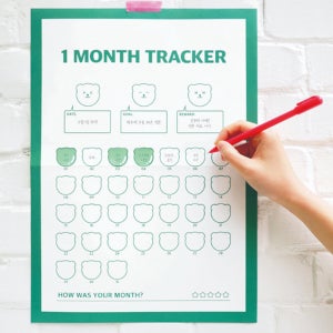 목표 달성표 해빗 골 갓생 살기 습관 형성 트래커