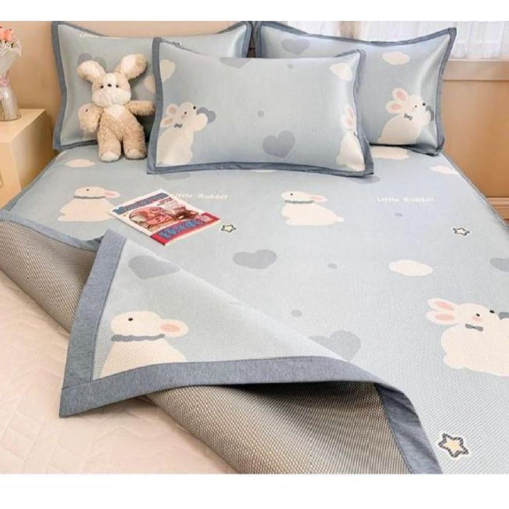 아이스 실크 매트리스 여름 등나무 쿨 매트 밀짚 침대 시트 라탄