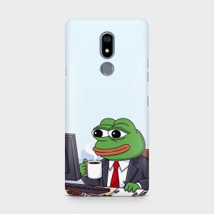 LG Q9 페페 케이스 슬픈개구리 페페 범퍼 1번