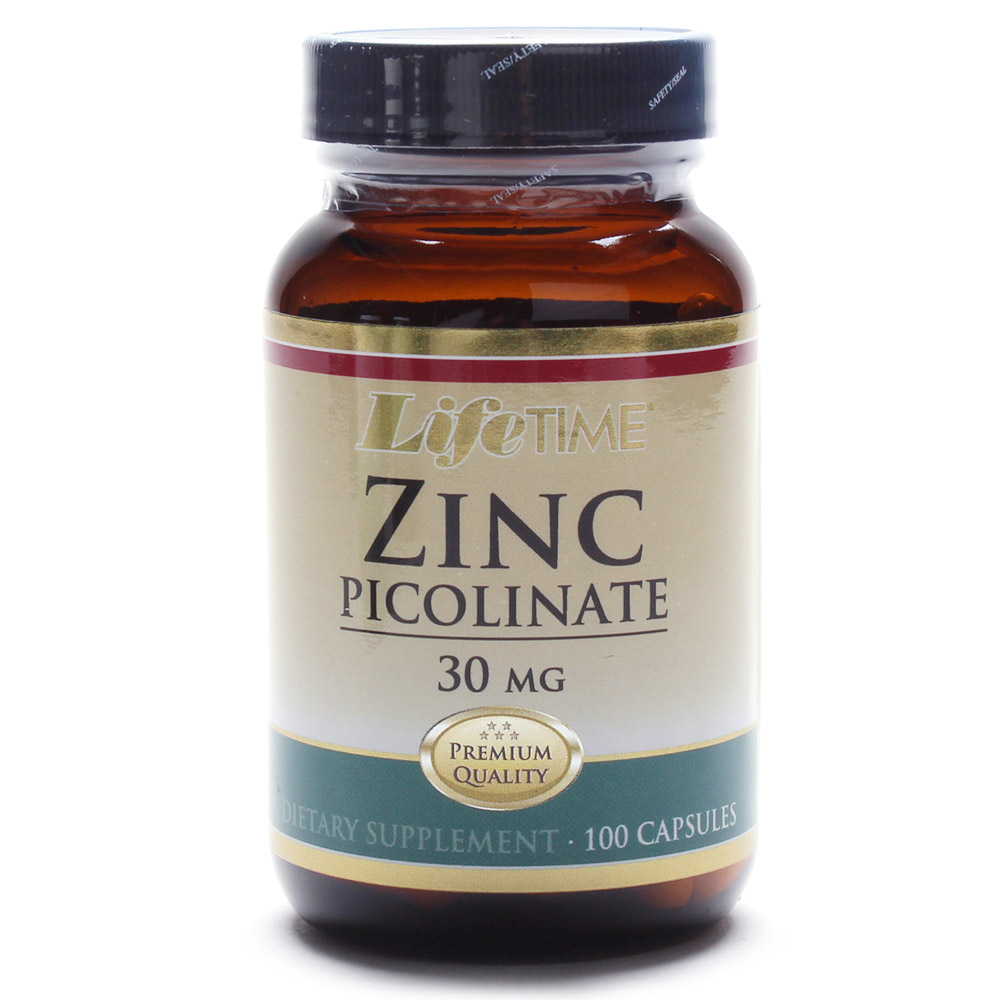 라이프타임 Zinc <b>아연</b> 피콜리네이트 30mg 캡슐