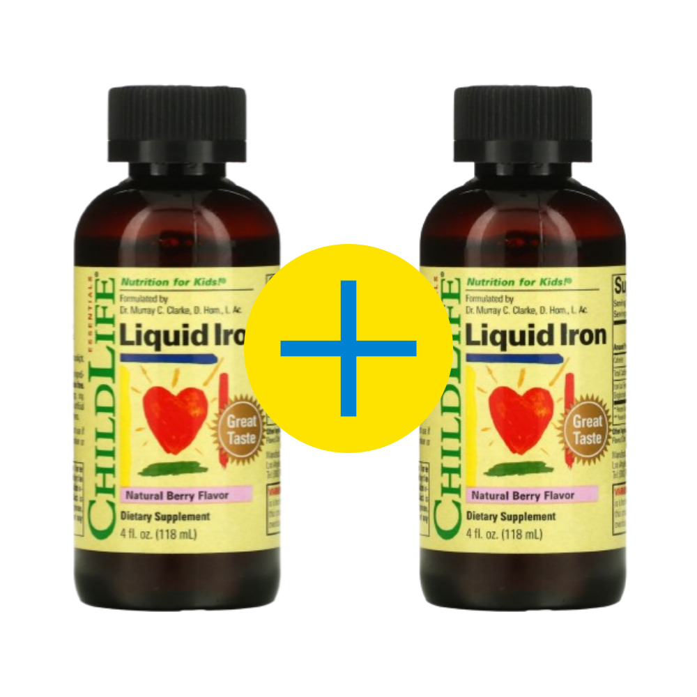 1+1 차일드라이프 어린이 액상 철분 내추럴베리맛 118ml