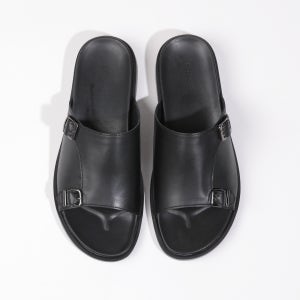 시원한 몽크 블랙 샌들 천연소가죽 여름슈즈 고급 슬리퍼 남자샌들