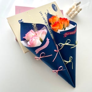 발레코어 장미 꽃다발 로즈데이 성년의 날 커플기념일 비누장미