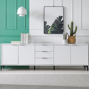 베리2100-3단-서랍형 원룸 침실 AV거실장 화이트 이케아 베스트리뷰 선물