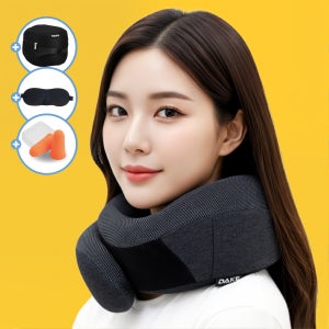 데이크 기내용 목베개 여행용 비행기 목쿠션 휴대용 메모리폼 목베게 컴포트핏