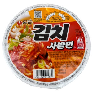 농심 김치 사발면 컵라면 6개입 2개