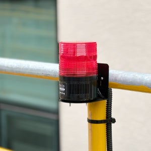 GSR-402S 경고등 안전문구 음성경광등 산업현장 건설현장안전 지게차 출차주의 센서 연동