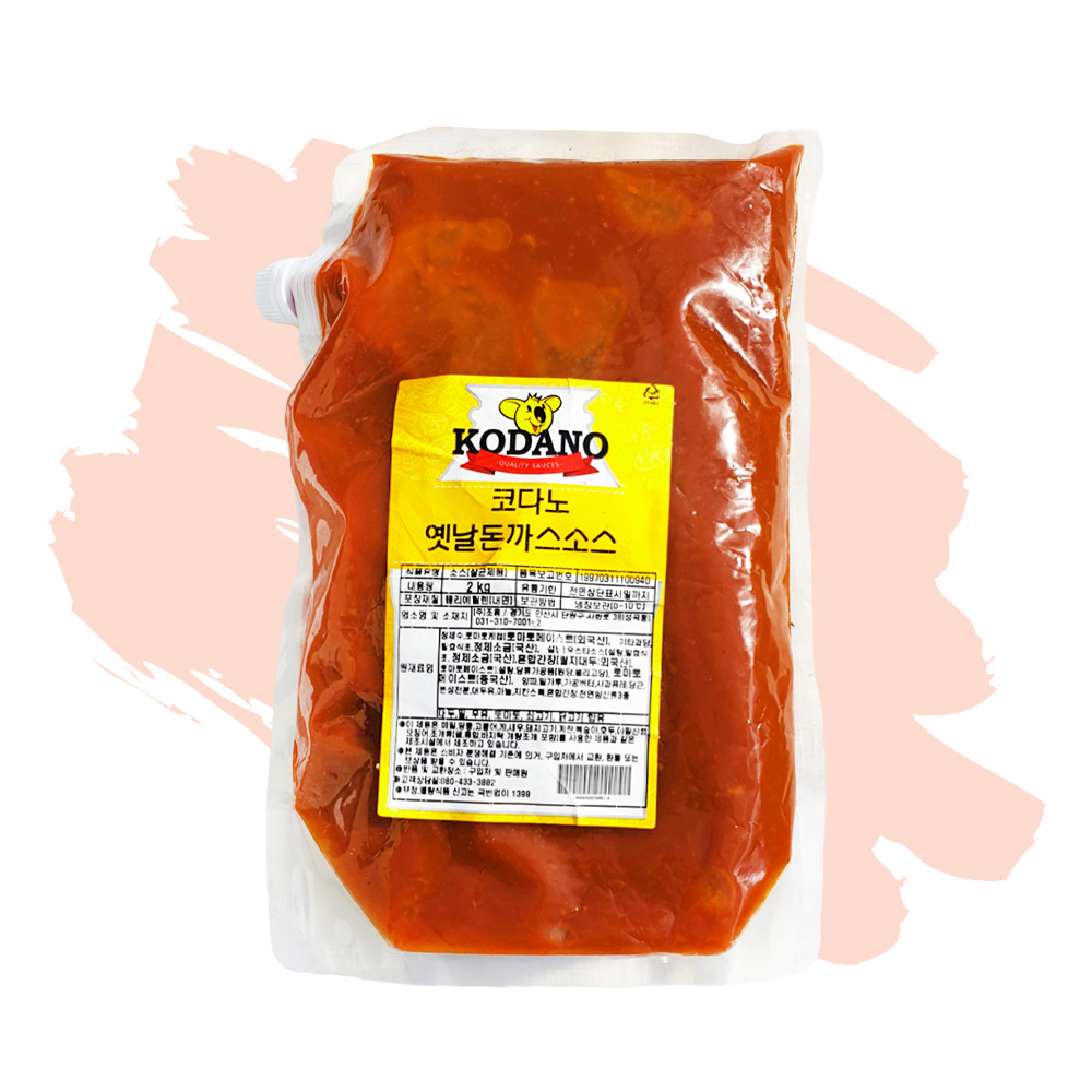 [달디단마켓] 코다노 경양식 옛날 돈까스소스 2kg 대용량 식자재 소스