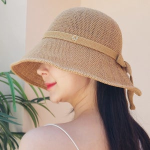 한스모자 밀짚모자 라탄 예쁜여성 여행 바캉스 휴양지