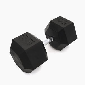 육각 고무덤벨 홈짐 아령 70kg
