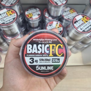 선라인 신형 베이직 에프씨 FC 320M 목줄 쇼크리더 원줄 카본 라인