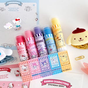 색이 나오는 컬러풀 고체풀 글루스틱 어린이 아동 미술놀이 산리오 캐릭터즈