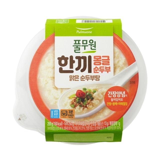 <b>풀무원</b> 한끼몽글순두부 맑은순두부탕 269g 진하고 고소한맛