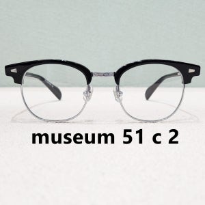 뮤지엄 바이 비컨 안경 51 블랙 실버 하금테 museum by beacon 51 c 2