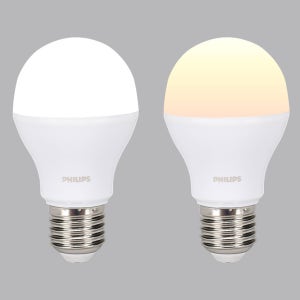 필립스 8W 220V E26 주광색,전구색 LED 다마 램프