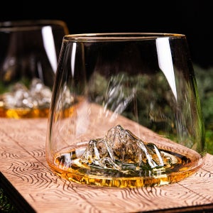 트레 치메 디 라베레&몬테로사 마운틴 고급 글라스 위스키잔 양주잔 2세트