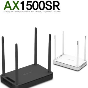 ipTIME AX1500SR WiFi 6 기가비트 와이파이 공유기 메시 무선 유무선 인터넷