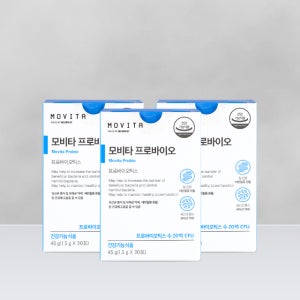 모비타 건강한 장 밸런스 20억 유산균 푸룬맛 프로바이오 30포, 3개