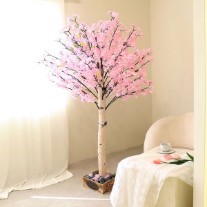 인테리어 조경 조화 꽃 화분 인조나무 벚꽃나무 150cm