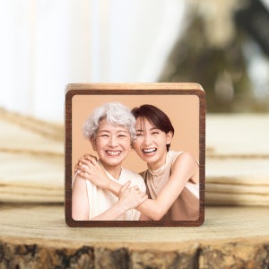 [전문보정] 납골당 사진 블록 액자 봉안당 장식 리스 꾸미기 추모 영정 미니 멀바우M01