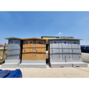 포세식(거품식) 이동식화장실 3조 간이화장실 이동식변기 수세식/재래식/푸세식