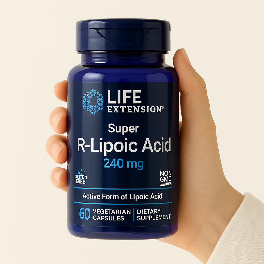 라이프익스텐션 슈퍼 알<b>리포산</b> <b>R</b> <b>리포산 240mg</b> 60캡슐