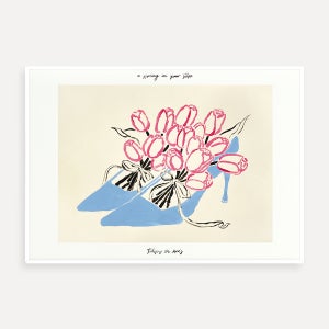 A Spring In Your Step 희다가든 Heedagarden 아트 프린트 A4/A3/A2