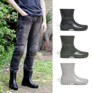 츄츄스 남자 레인부츠 패션 장화 국산 방수 논슬립 장마 신발 레인슈즈 미들 숏장화