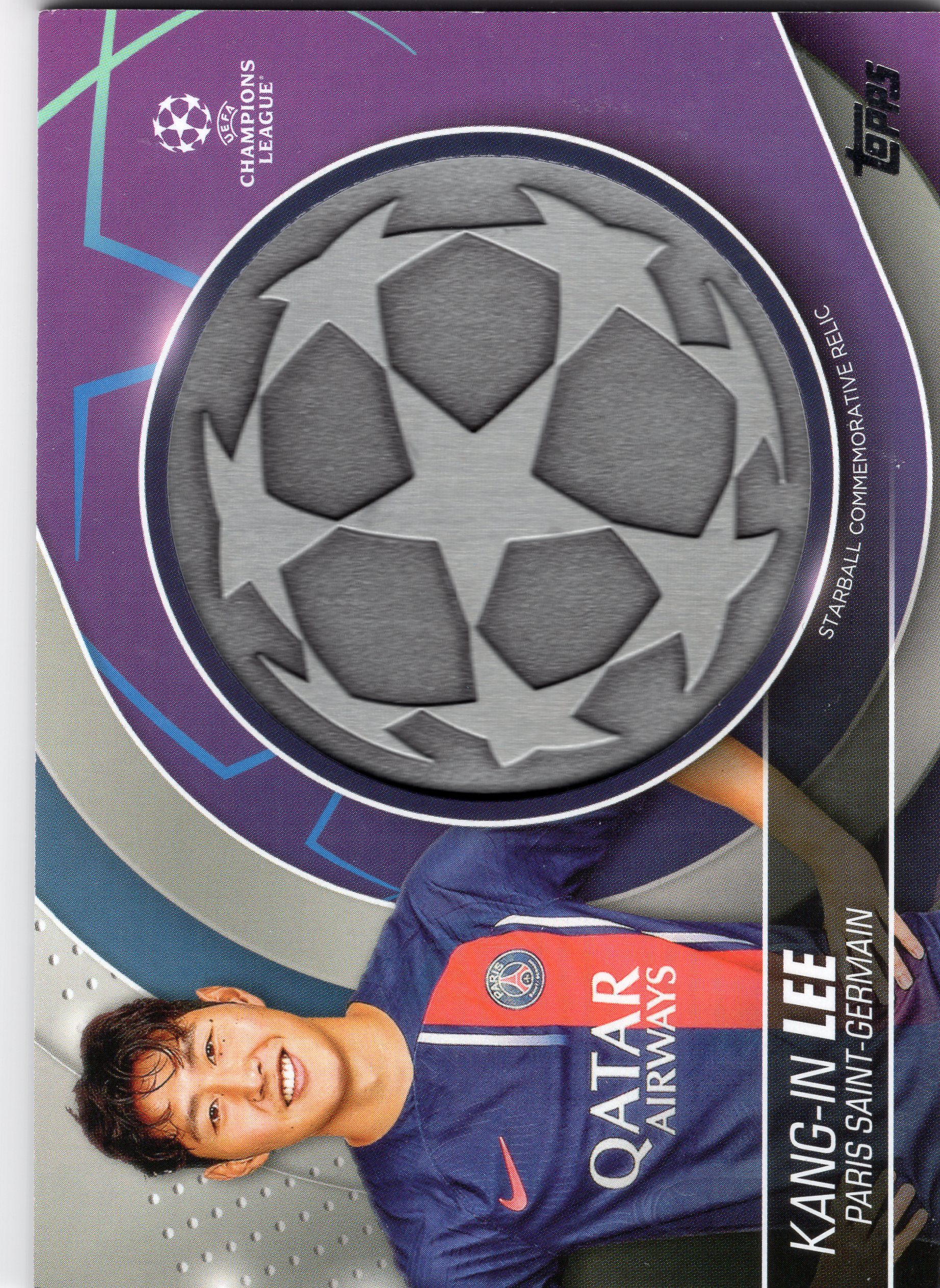 이강인 축구카드 탑스 스타볼 렐릭 2023 PSG 리그앙 4362