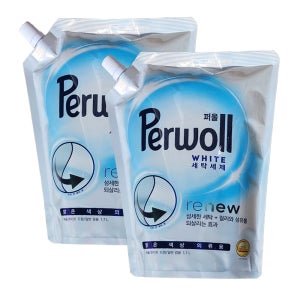 헨켈 퍼울 세탁세제 화이트 1.7L 리필 2개