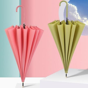 16K 살대 튼튼한 파스텔 고급 대형 장우산 자동우산