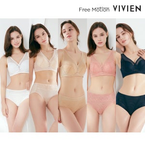비비안 프리모션 인견 리프팅 노와이어 브라팬티세트 10종 5+5