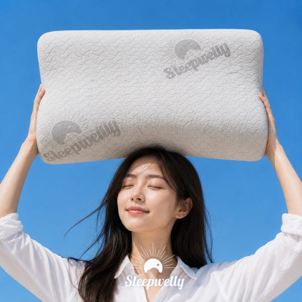 슬립웰리 스탠다드 경추베개 목디스크 거북목 일자목 목주름 옆으로자는 깊은잠 라텍스 베개
