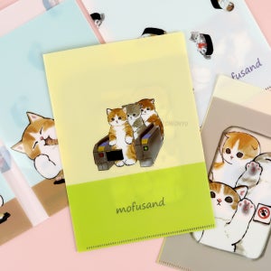 모프샌드 A5 양면 홀더 파일 귀여운 고양이 화일 mofusand 모후샌드 일본정식수입