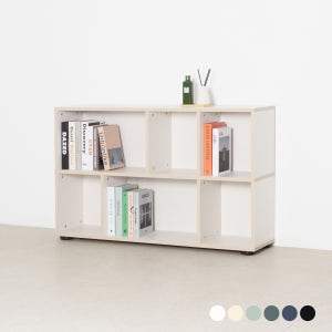 추즈 2단 와이드 낮은책장 교구장 수납장 1000-1200폭 1mm 맞춤가구 (수도권배송)