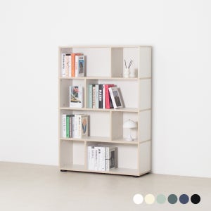 추즈 4단 책장 장식장 수납장 800-1000폭 1mm 맞춤가구 (수도권배송)