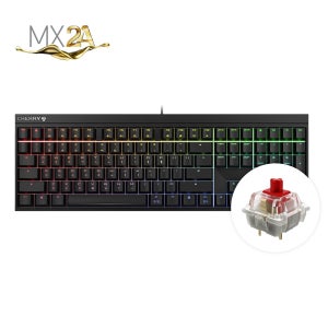 체리 MX 2.0S RGB 기계식 키보드 사무용 풀배열 블랙, MX2A 적축