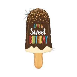 그라보 생일 아이스크림바 은박풍선 91cm