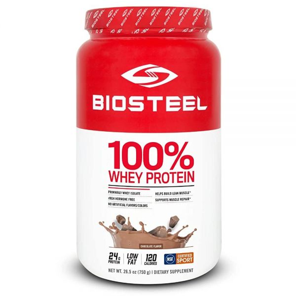BioSteel 100% 유청 단백질 파우더 rBGH 호르몬 프리 및 GMO <b>운동 후</b> 포뮬러 초콜릿 25회 분량