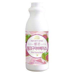 쉘몬 핑크구아바 과일 농축액 음료베이스 1kg 에이드 스무디 여름