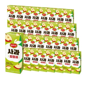 델몬트 드링크 사과 190ml x 32팩 팩음료