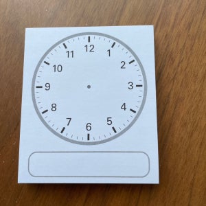 시계 포스트잇 점착메모지 시각 시간 도장 초등수학 유치원 유아 교구 느린학습자 초1 초2
