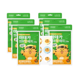동국제약 마데카 썸머 향 패치 24매 6개 (총 144매) / 유아 어린이 캠핑 야외활동 밴드 스티커 시트로넬라