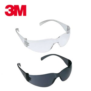 3M Virtua 버츄아 투명 회색 안면밀착형 경량보안경 김서림방지렌즈 가정용 산업용