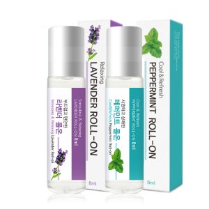 더허브샵 아로마롤온 세트 - 라벤더1+페퍼민트1