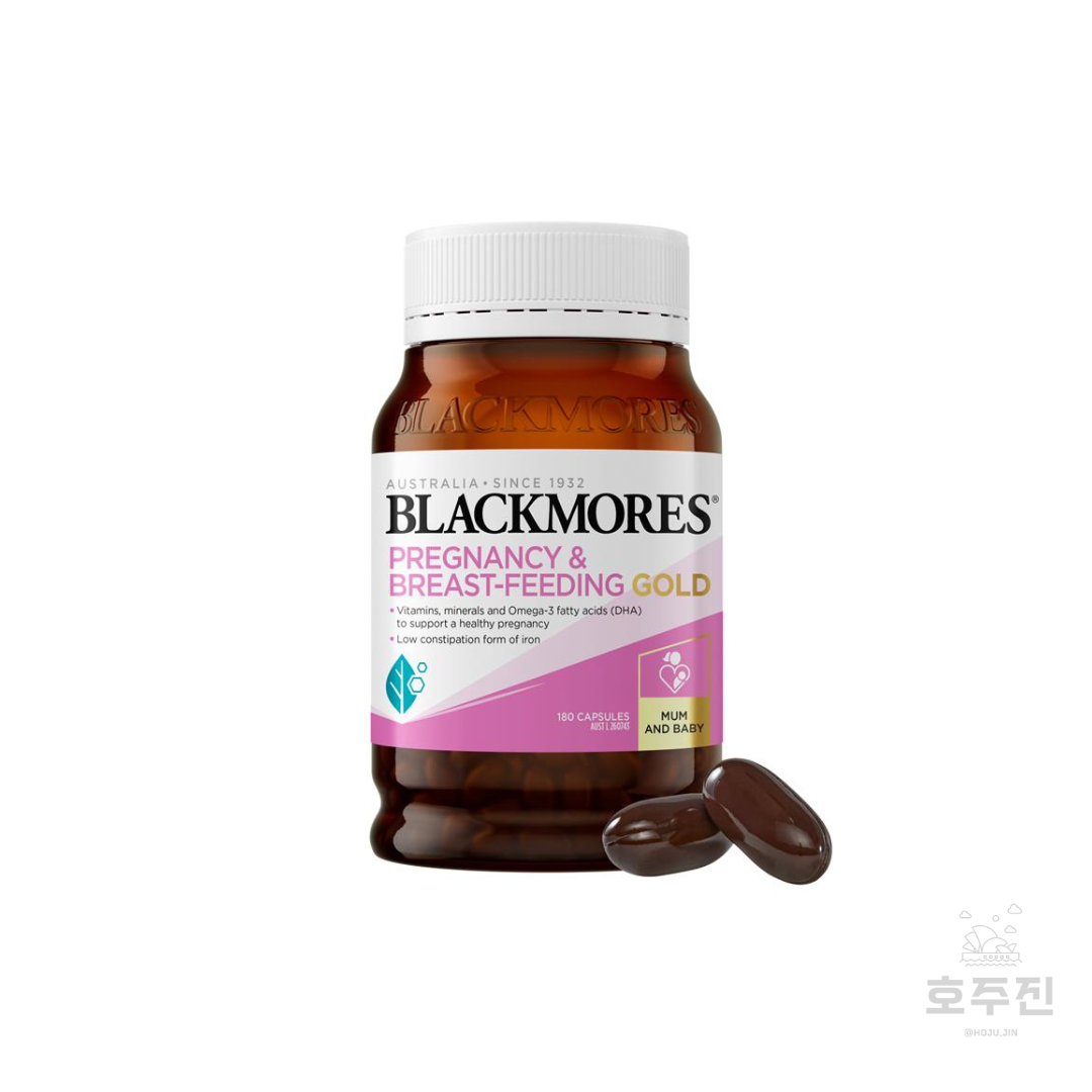 [<b>블랙모어스</b>] 임신 &amp; 모유 수유 골드 비타민 180캡슐 (3개월분)
